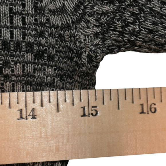 Calvin Klein Sweater Dress Womens M Heather Gray Ribbed Fit Flare Career Classic - Picture 7 of 11